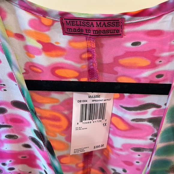 Melissa Masse impressionist abstract print dress in size 1X. - Picture 4 of 7